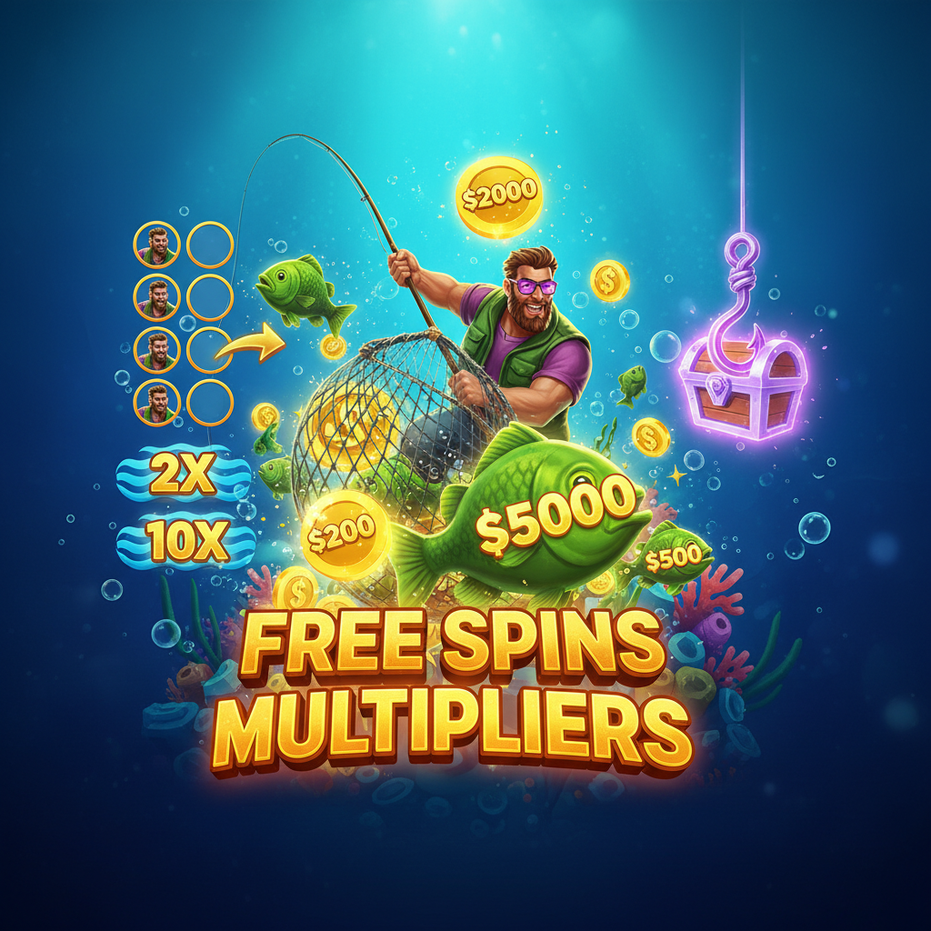 Big Bass Reel Repeat bonus round - free spins and multipliers