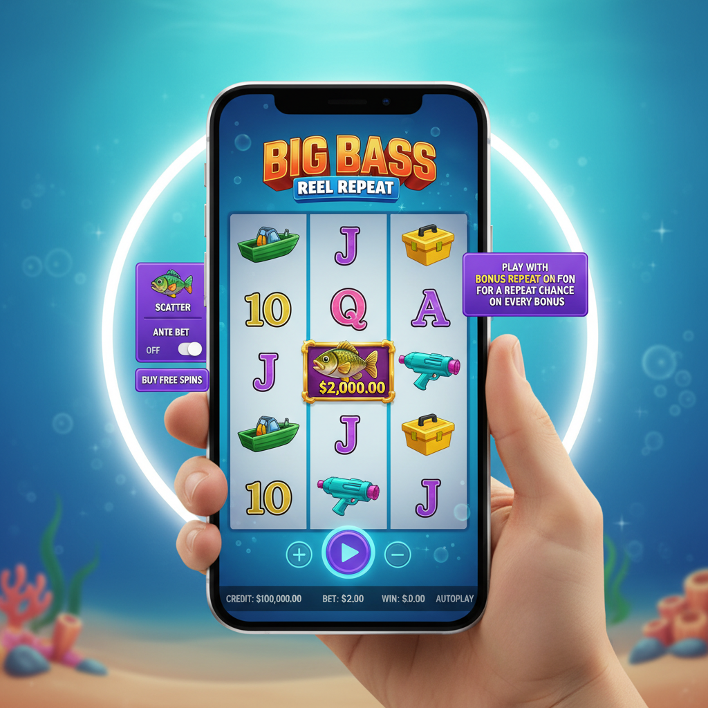 Big Bass Reel Repeat - paytable on mobile