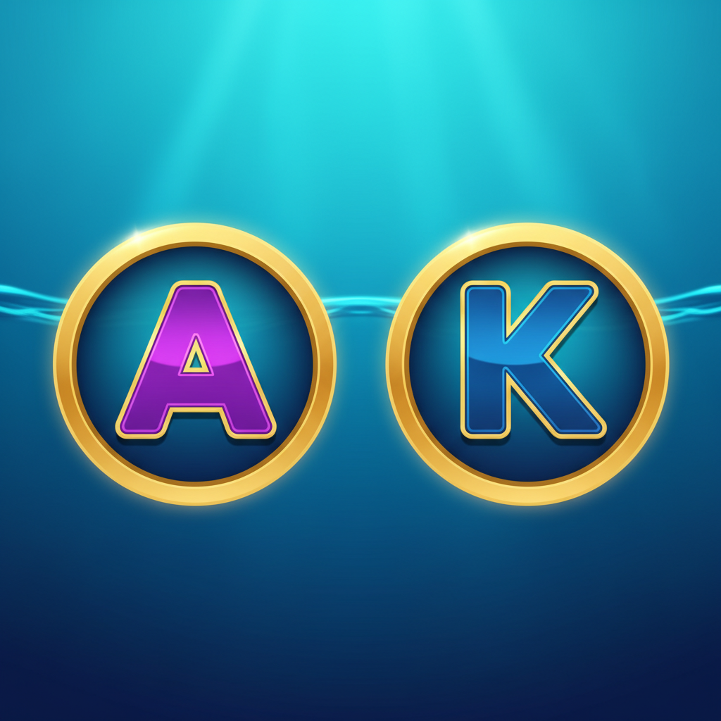 A and K symbols in Big Bass Reel Repeat - pay 10x at max