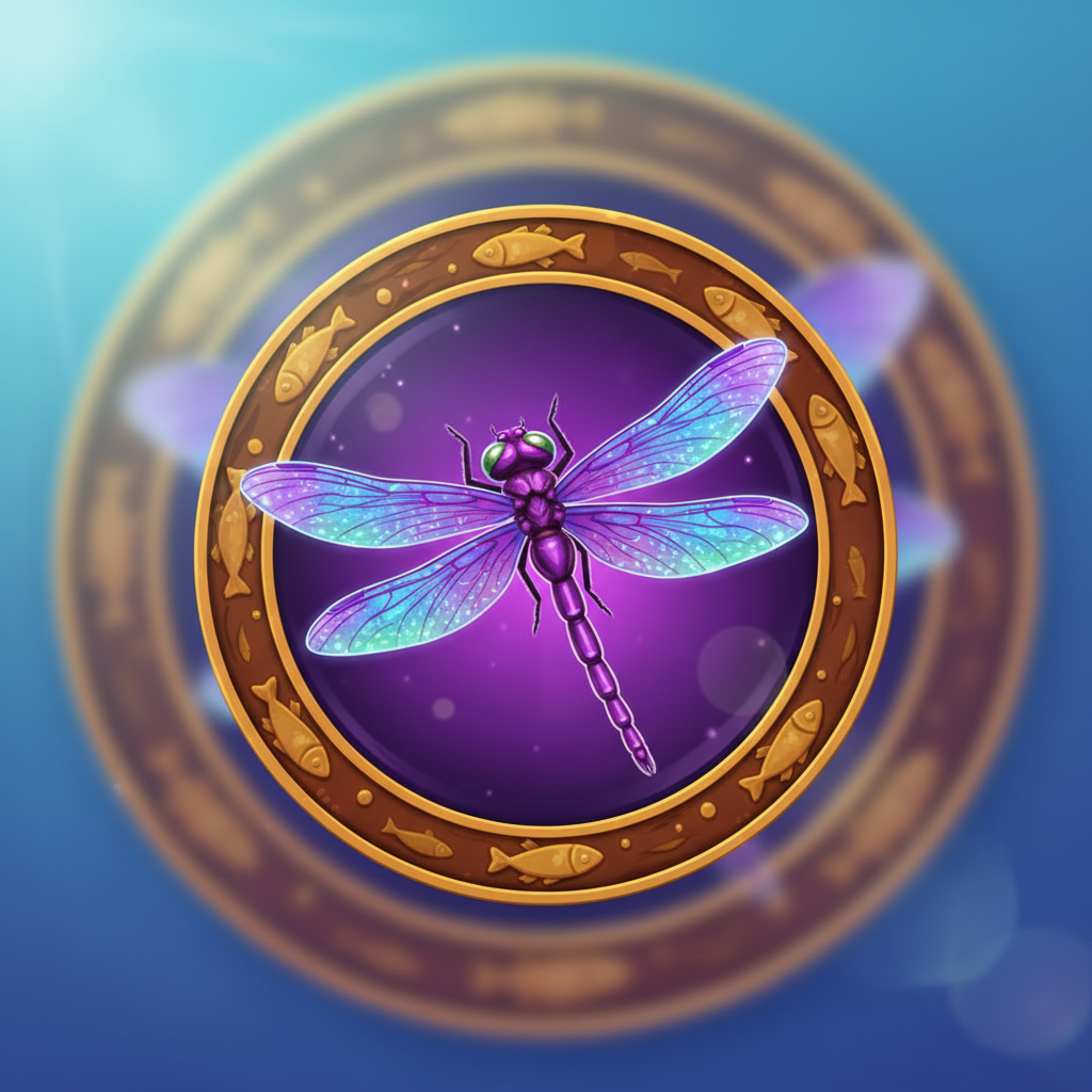 Dragonfly symbol in Big Bass Reel Repeat - pays 100x at max