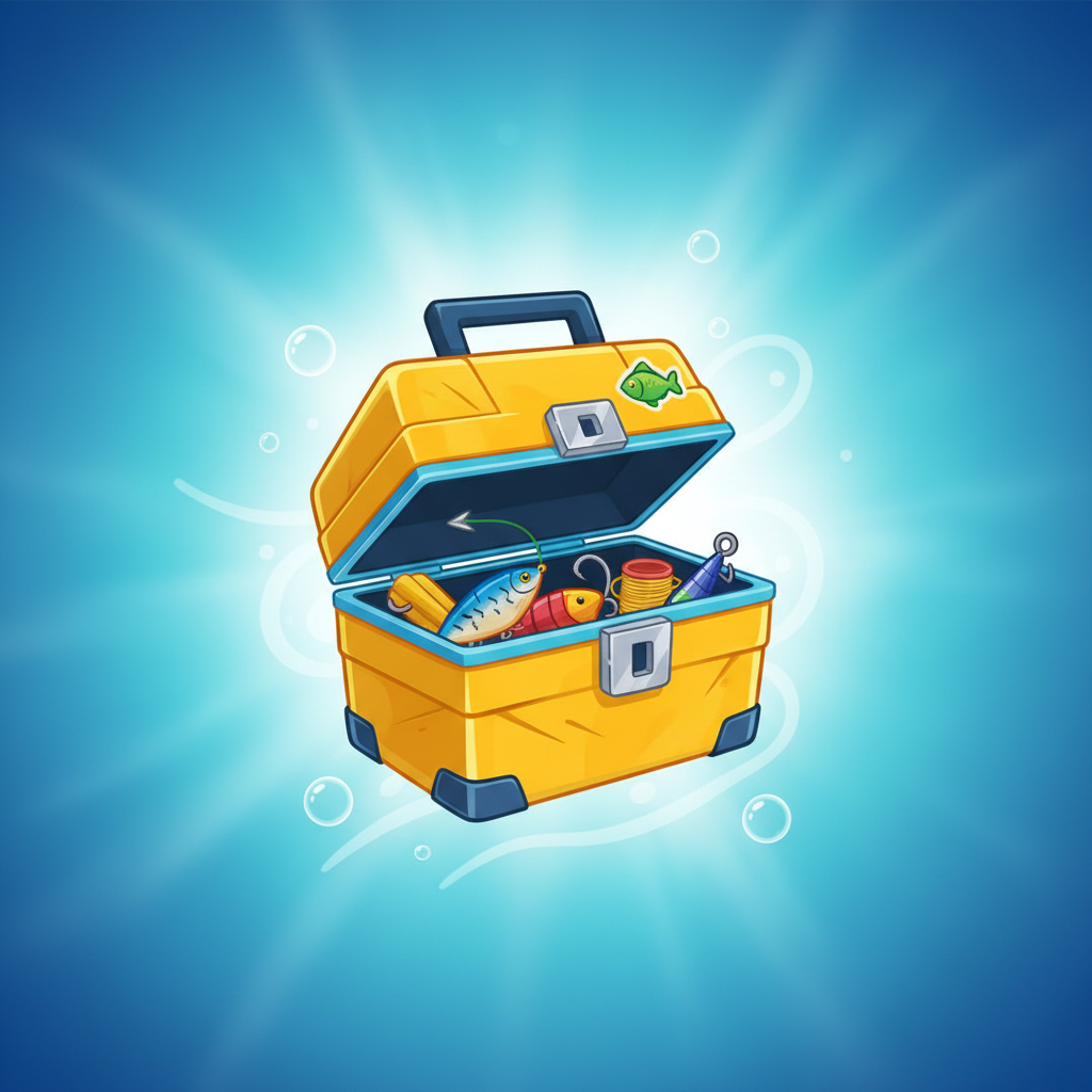 Tackle box symbol in Big Bass Reel Repeat - pays 50x at max