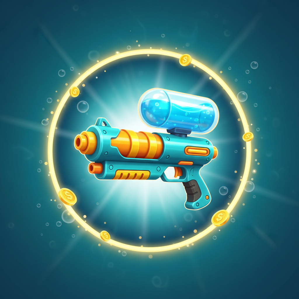 Water gun symbol in Big Bass Reel Repeat - pays 50x at max